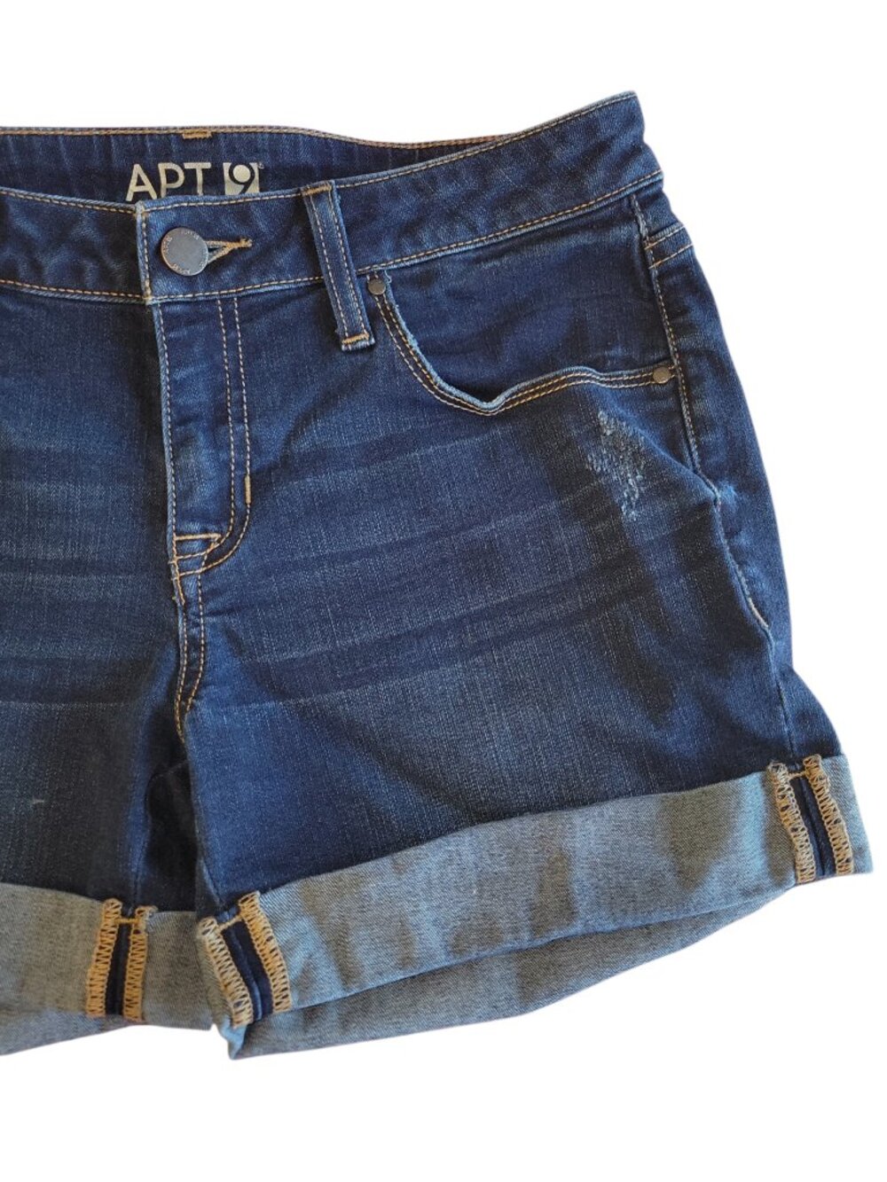 Apt. 9 Modern Roll Cuff Jean Shorts Women's Size 4 - Picture 7 of 7